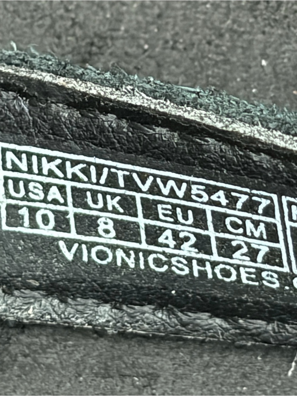 Vionic Black Suede Nikki Sandals Size 10 - Picture 8 of 8